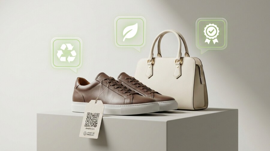 Premium consumer product representing the Story of Product Digital Product Passport experience