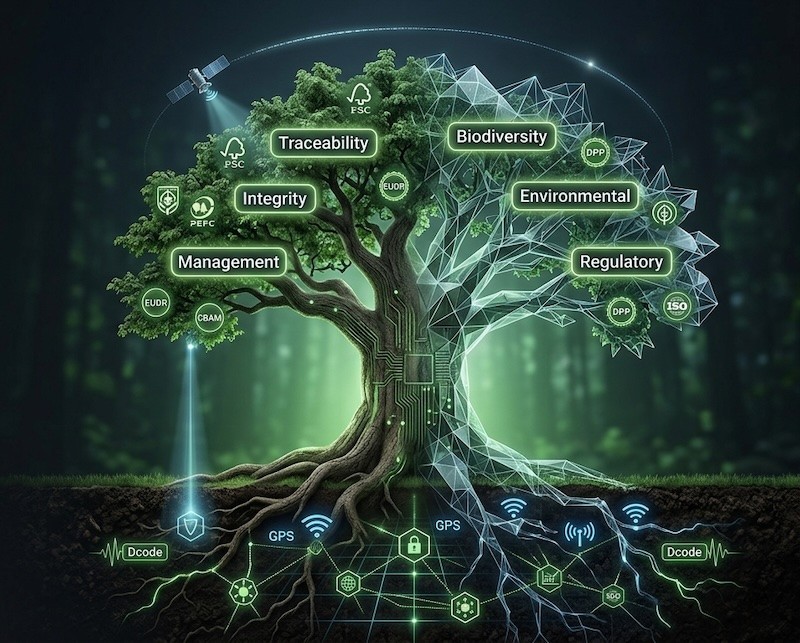 TimberID platform in use - supply chain traceability and compliance management