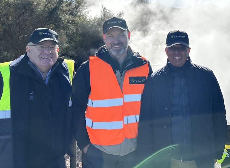 Deeplai and Forest Growers Research teams at the Automated Log Identification Project launch, New Zealand