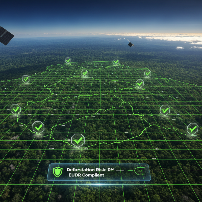Satellite monitoring for supply chain compliance